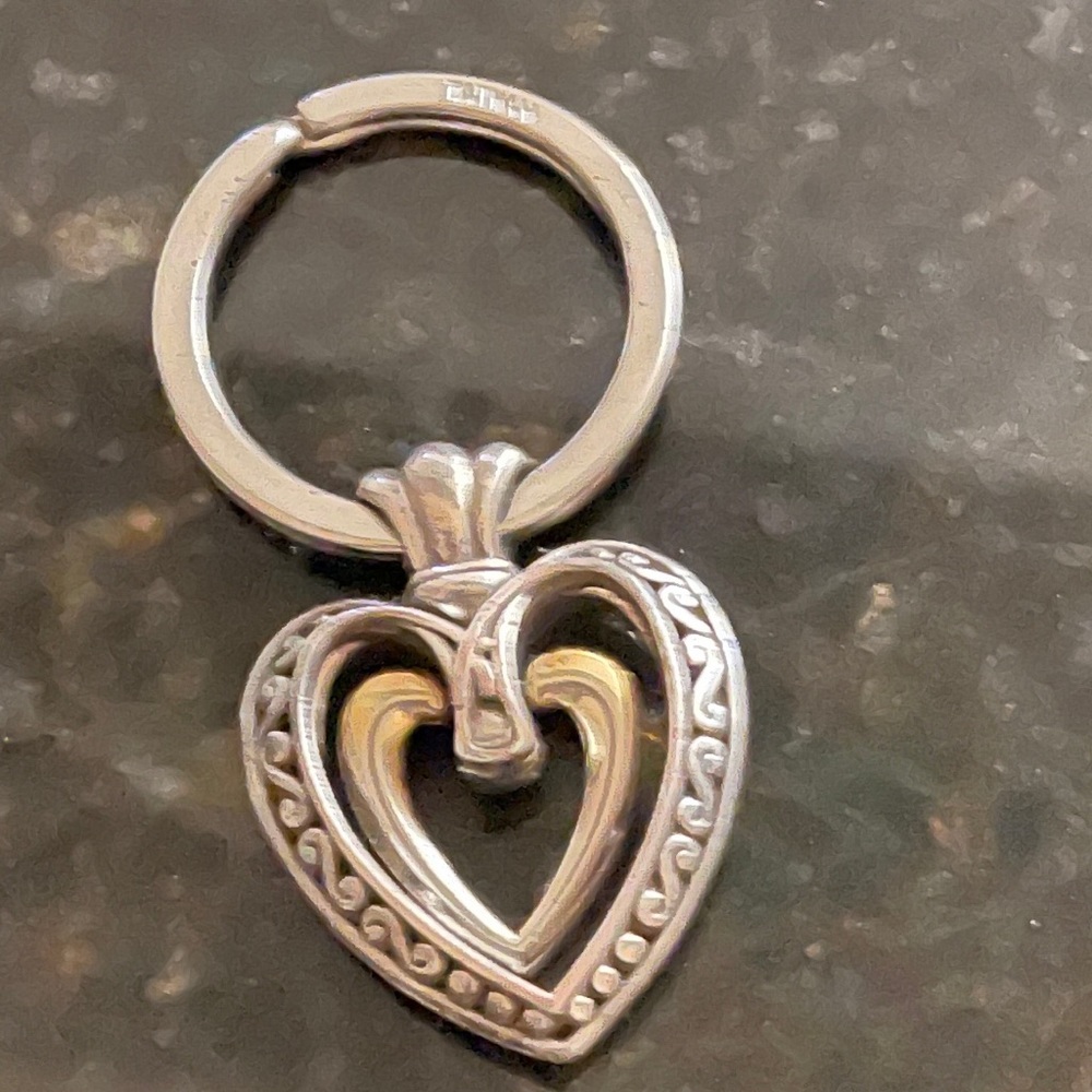 Brighton Silver Keychain. 2.5 inches long $10